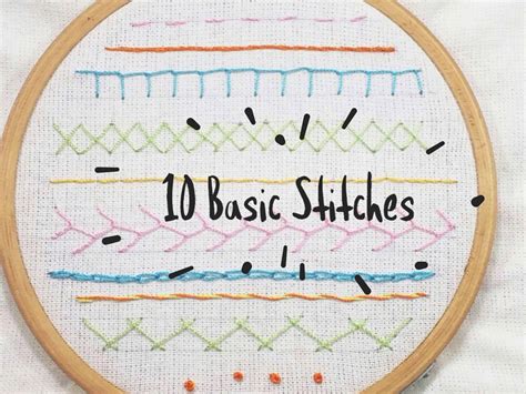 Basic Embroidery Stitches for Beginners