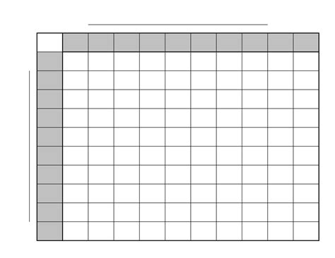 Basic Football Squares Template