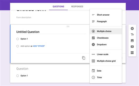 Basic Google Form template