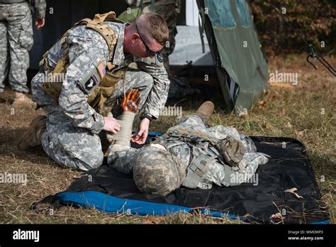 Basic Infantryman Providing First Aid