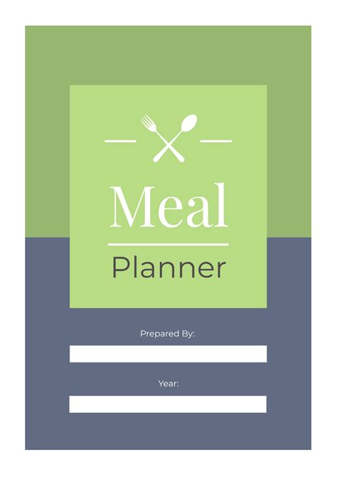 Basic meal plan template