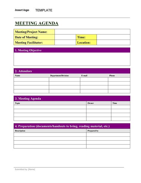 Basic Meeting Notes Template