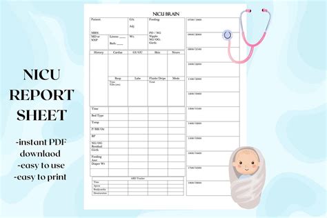 Basic NICU Report Sheet