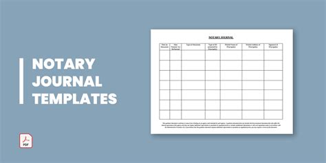 Basic Notary Journal Template