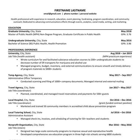 Basic Resume Templates on Reddit