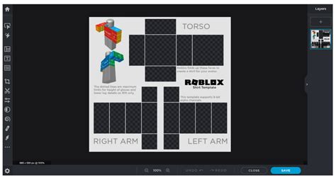 Basic Roblox T-Shirt Template