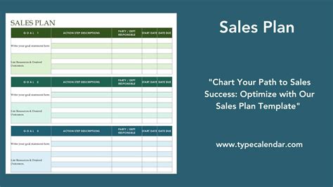 Basic Sales Plan Template