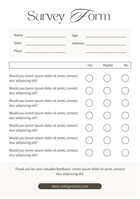 Basic Survey Template