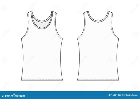 Basic tank top template designs