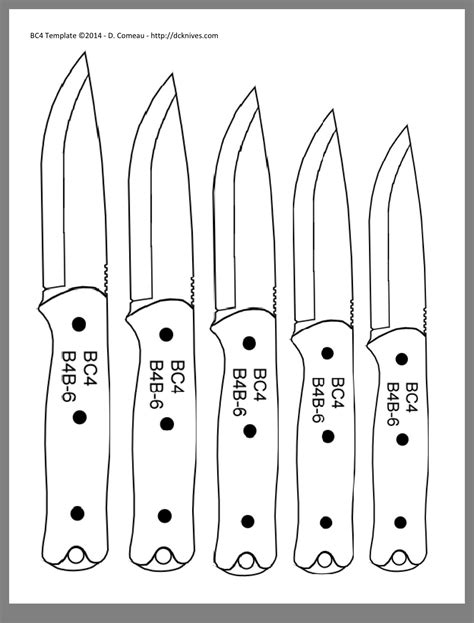 Basic utility knife template