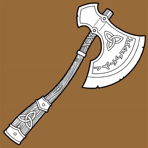 Basic Viking Axe Template