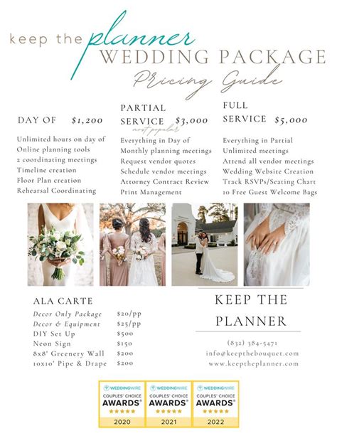 Basic Wedding Planning Package Template