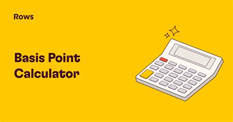 Basis Points Calculator in Excel