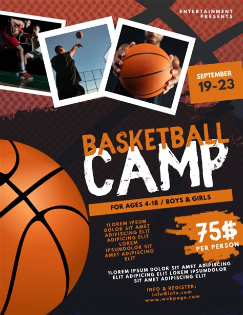 Basketball Camp Flyer Template