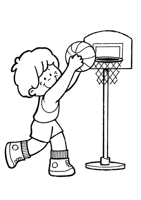 Basketball Coloring Pages for Boys