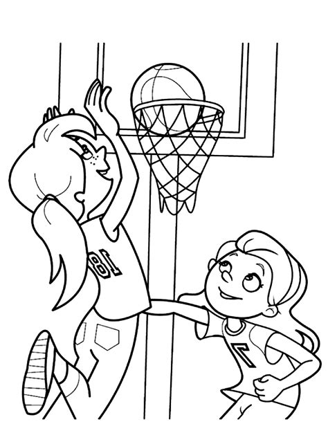 Basketball Coloring Pages for Kids