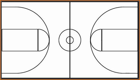 Canva basketball court template