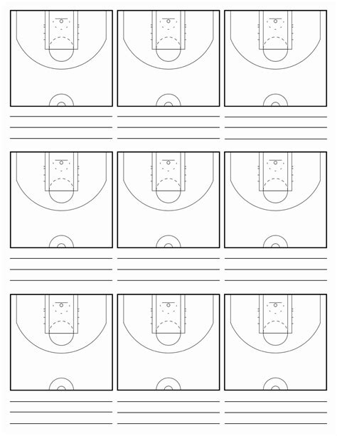 5-on-5 Court Template