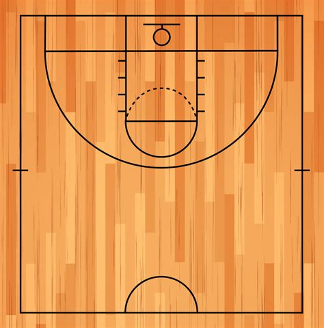 Basketball Half Court Template