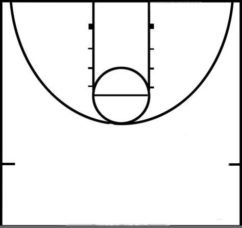 Basketball Half Court Template Ideas