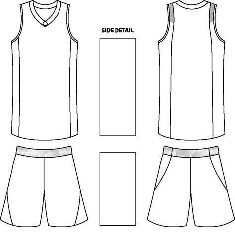 Customizable blank basketball jersey template 4