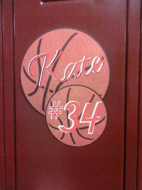 Basketball Locker Sign Design 2