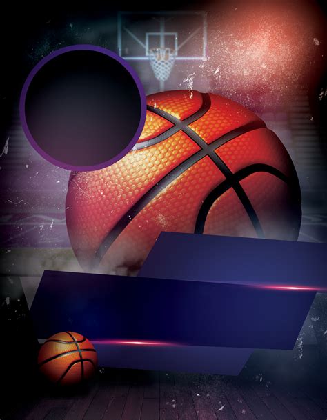 Basketball Photoshop Template Design