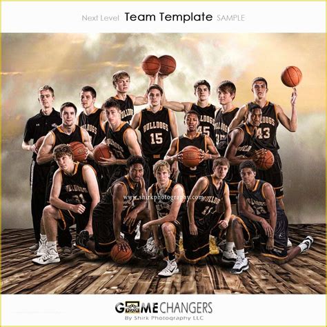 Basketball Photoshop Template