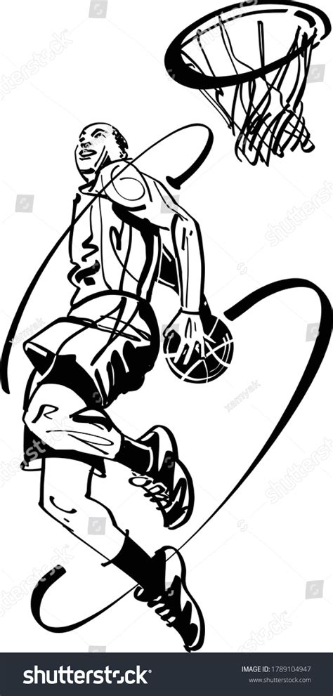 Basketball Player Coloring Page