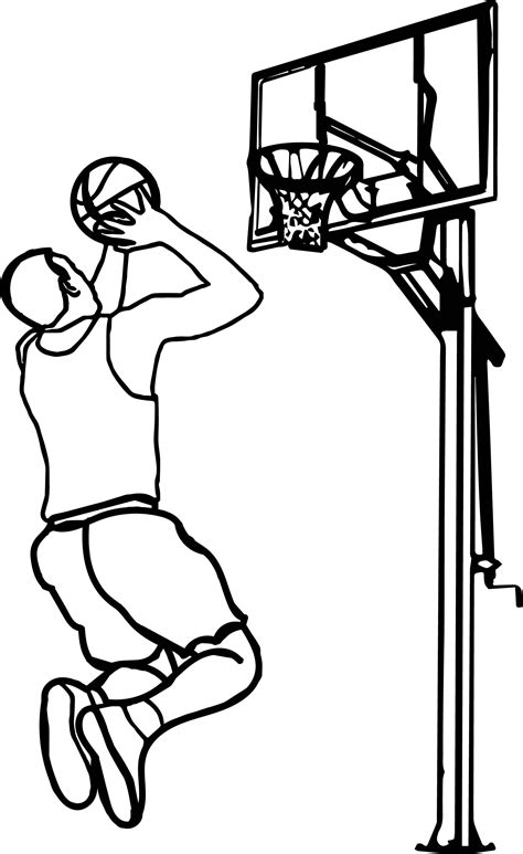 Basketball Printable Coloring Pages