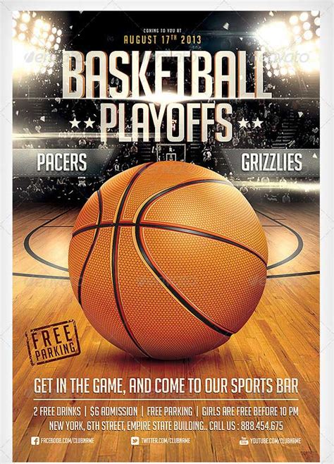 Basketball Team Flyer Template