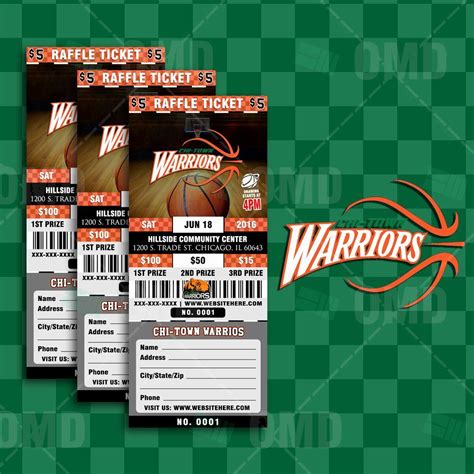 Basketball Ticket Template 1