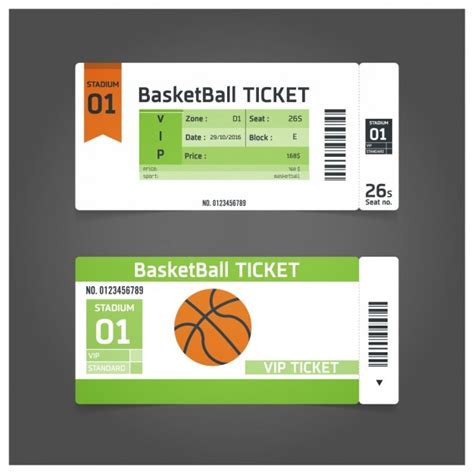 Basketball Ticket Template Download