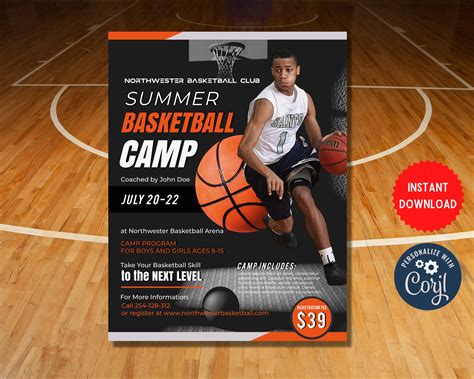 Basketball Training Flyer Call-to-Action