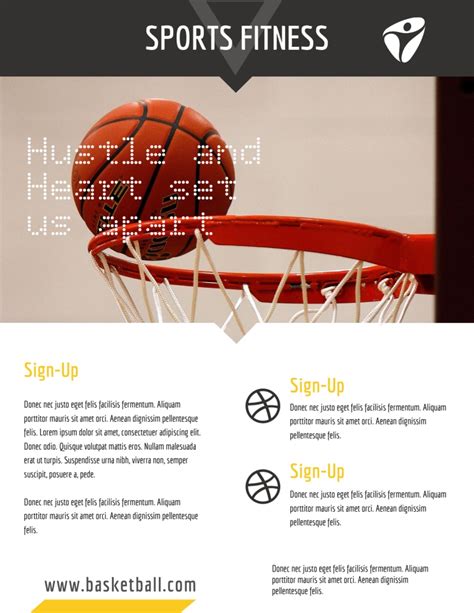 Basketball Training Flyer Template 7