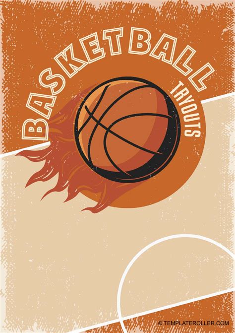 Basketball Tryout Flyer Template