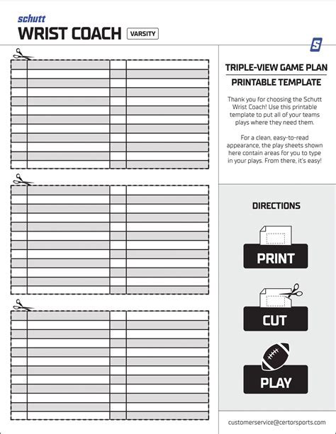 Basketball Wrist Coach Play Template