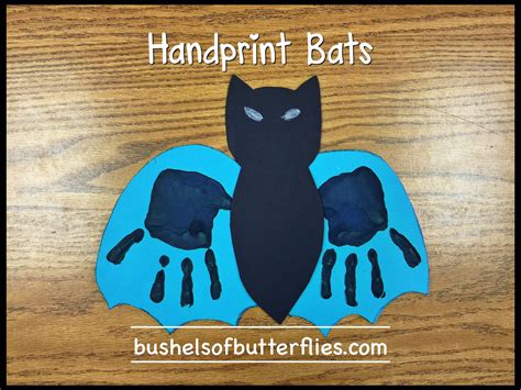 Bat handprint art projects