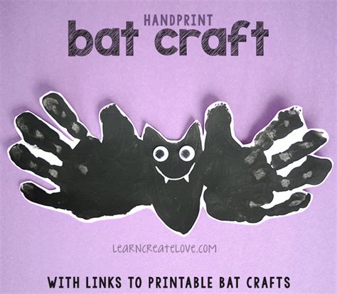 Variations for bat handprint art