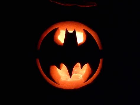 Bat-Signal Pumpkin Carving