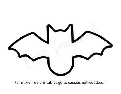 Large Bat Template Printable