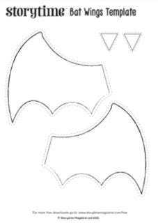 Bat Wing Craft Template