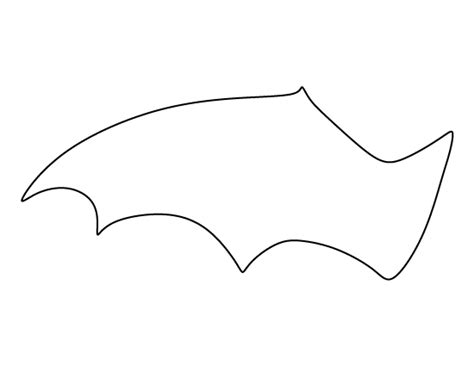 Bat Wing Printable Template Design