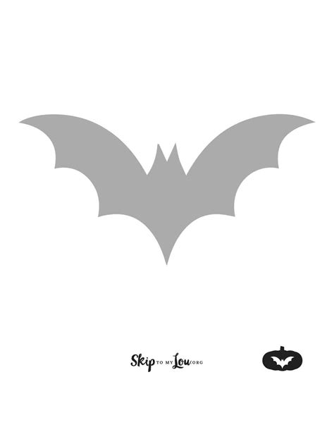 Bat wing pumpkin stencil