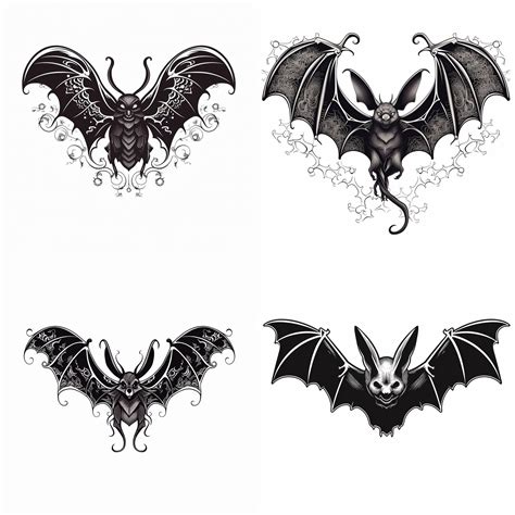 Bat wing temporary tattoos