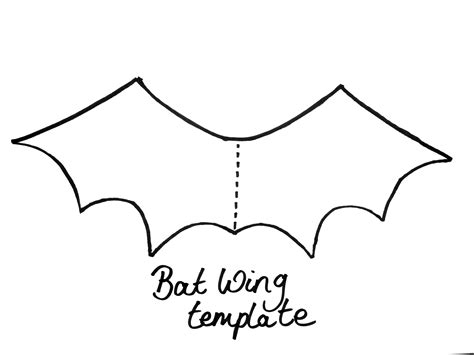 Bat Wing Template for Halloween