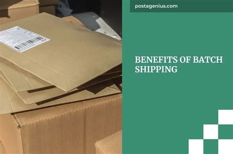 Advantages of Batch Delivery to Carrier