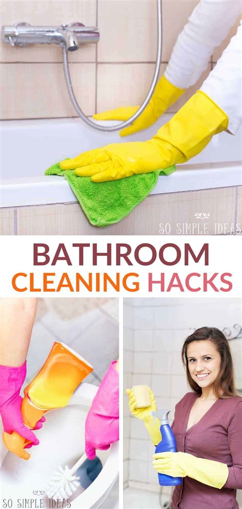 Bathroom cleaning hacks