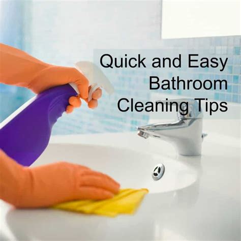 Bathroom cleaning tips