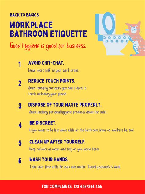 Bathroom etiquette images for awareness